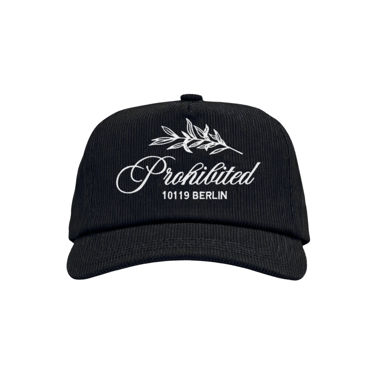 Casquette - Leaf Corduroy Cap Black - Prohibited