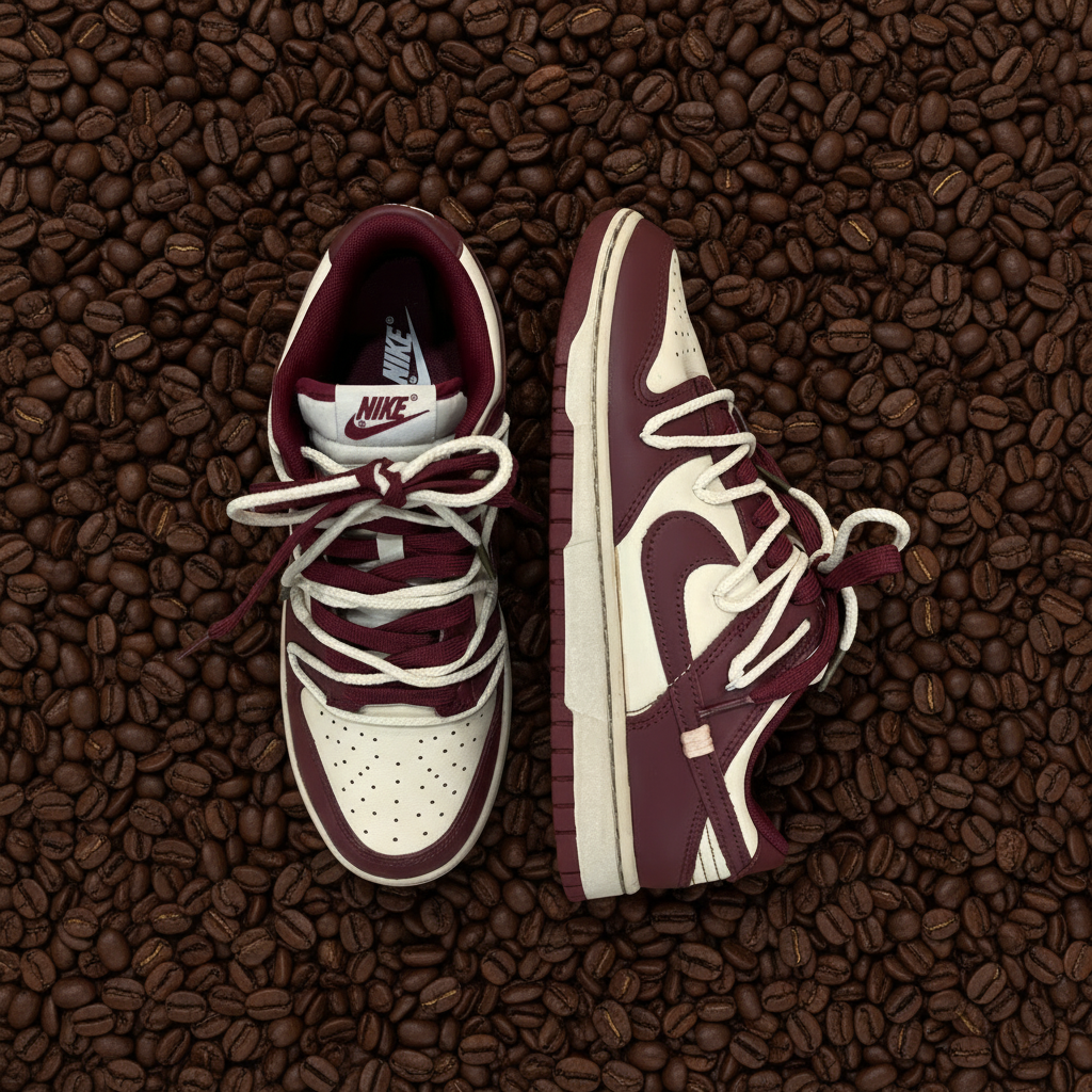 Sneakers - Dunk Custom Café Team Red - Nike