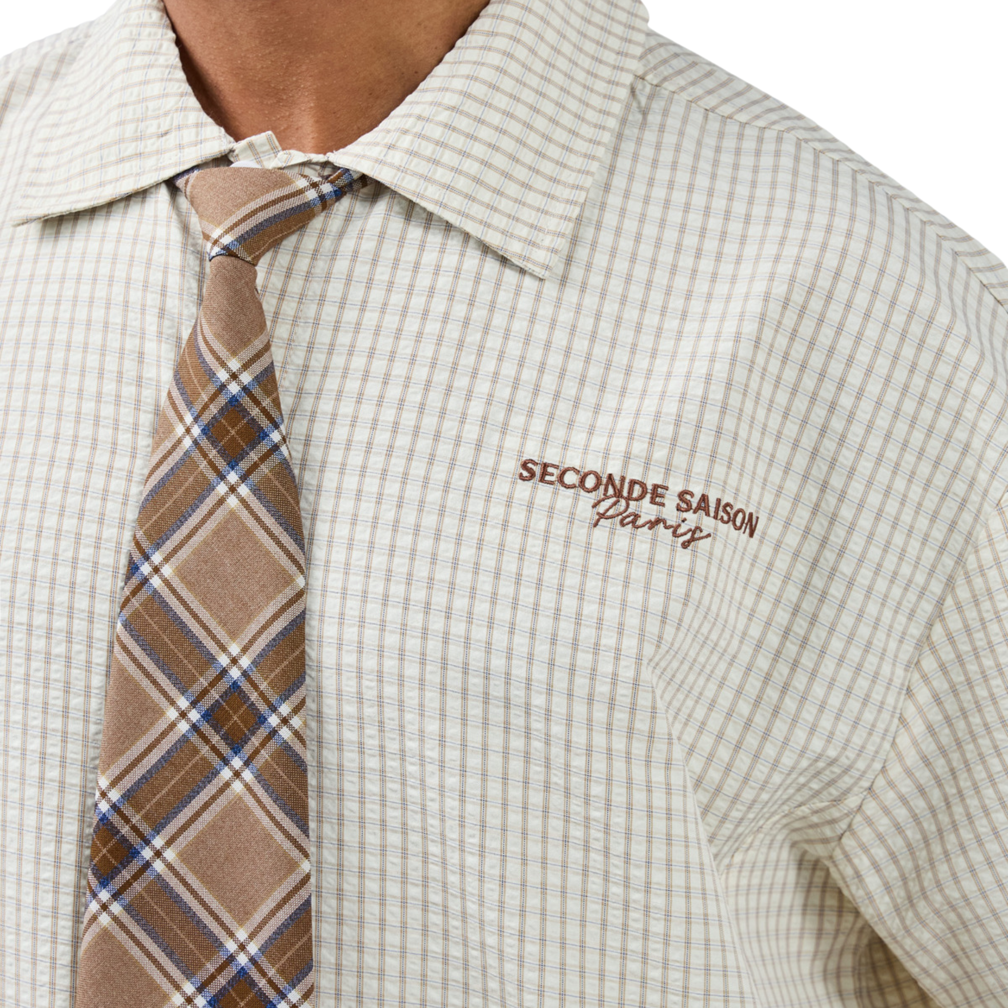 Chemise - Chemise texturée à manches courtes avec cravate - Weackers