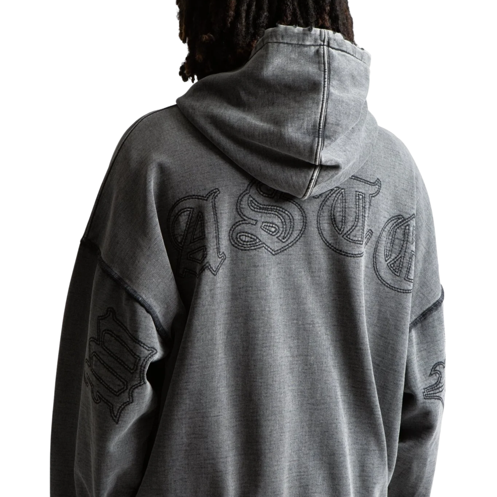 Veste - Kingdom Curve Faded Black Zip Hoodie - Wasted Paris