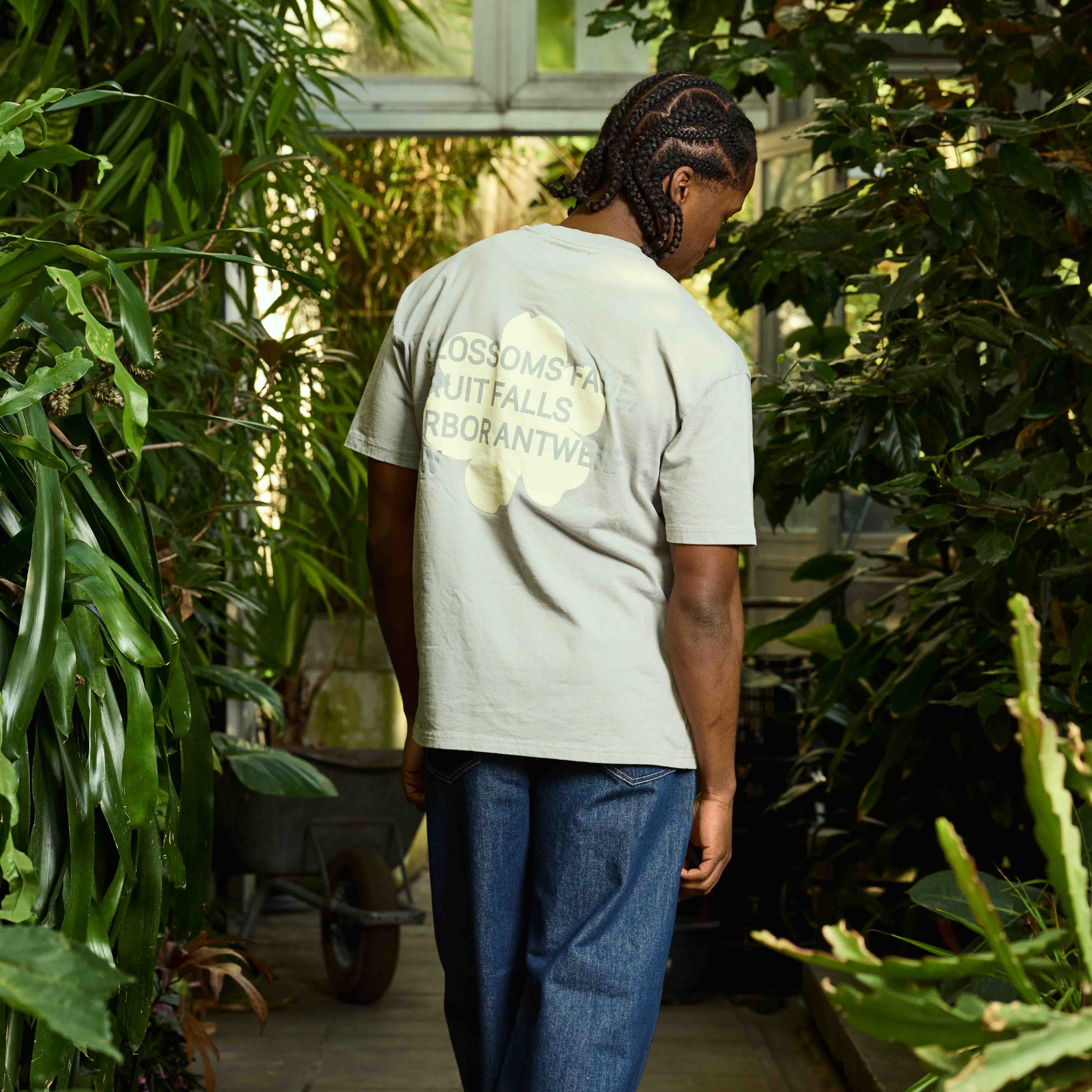 Tee-shirt - Arbor Beige Blossoms - Arbor Antwerp