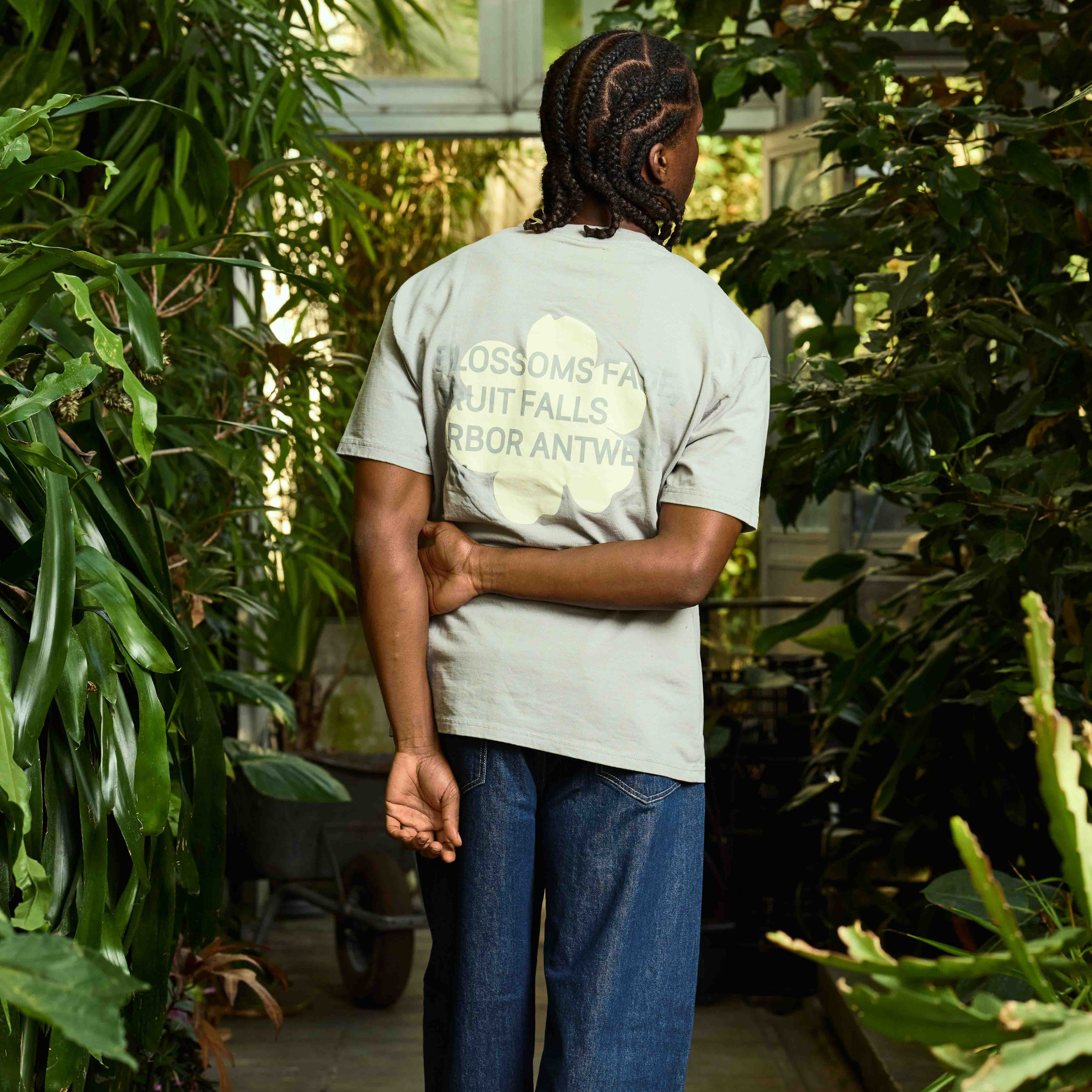 Tee-shirt - Arbor Beige Blossoms - Arbor Antwerp