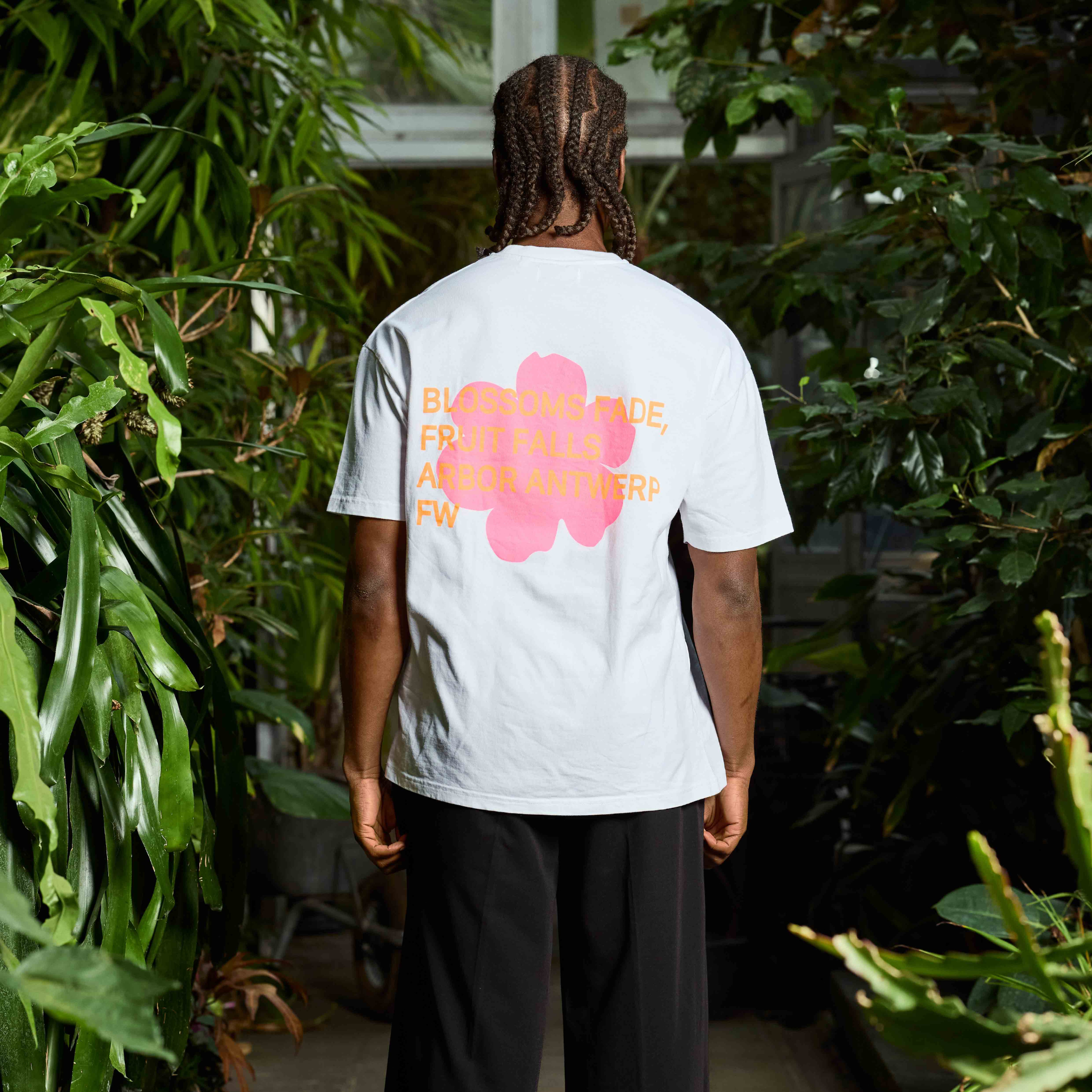 Tee-shirt - Arbor Pink Orange Blossoms - Arbor Antwerp