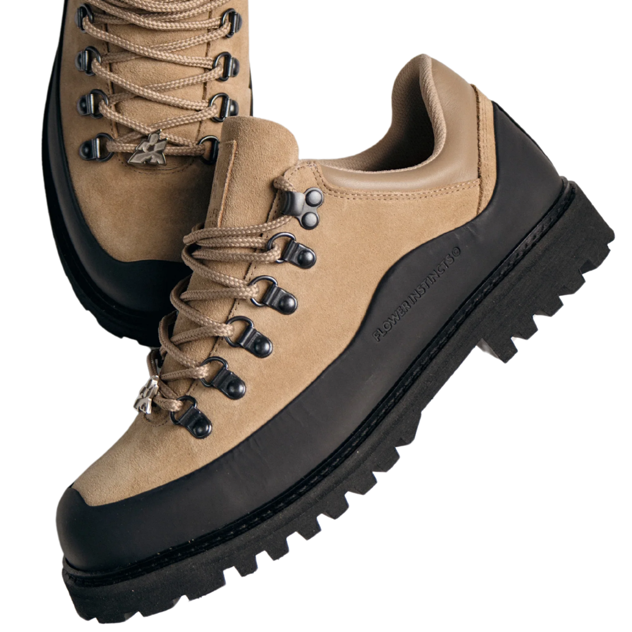 Sneakers - Booted Goat - Beige - Flower Instinct