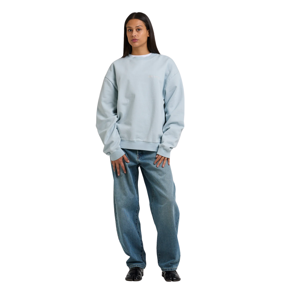 Crewneck - Crewneck Big Application Baby Blue - Arbor Antwerp