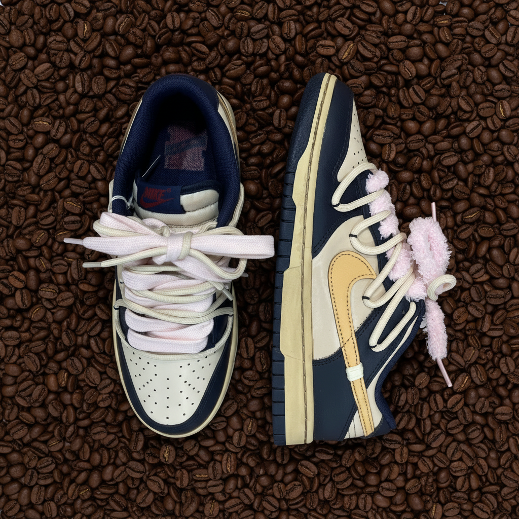 Sneakers - Dunk Custom Café Marine - Nike