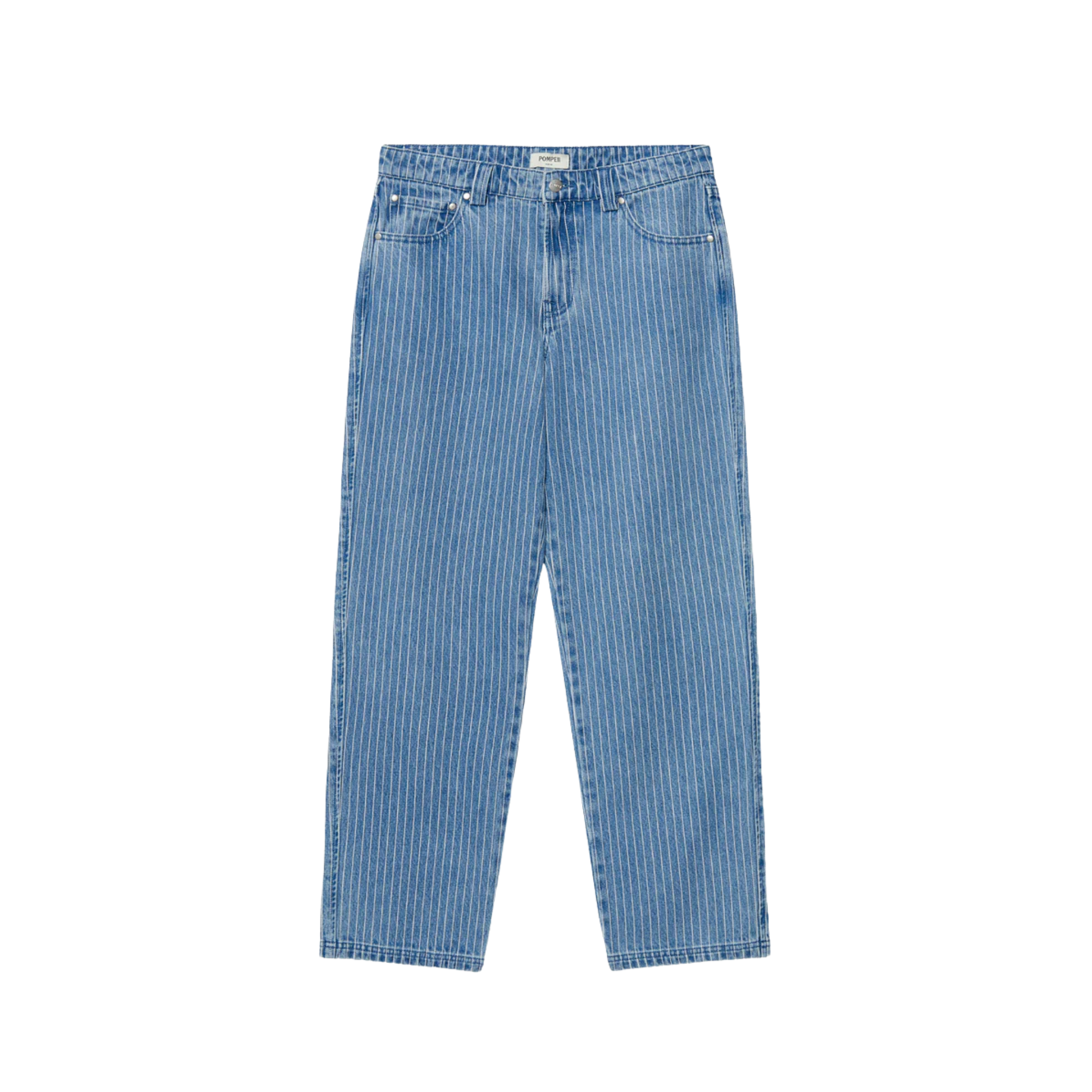 Jeans - Pinstripe Classic Wash Denim - Pompeii