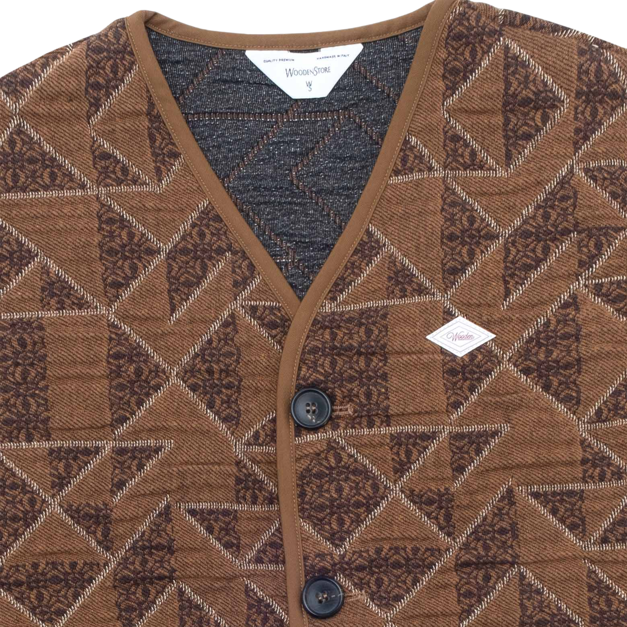 Gilet - Jacquard Terra - Wooden