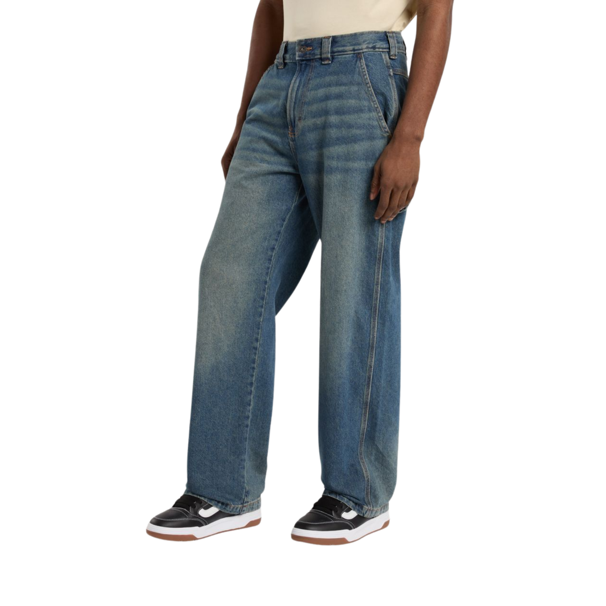 Jean - Stevensville Carpenter Denim Khaki Tinted Blue - Dickies