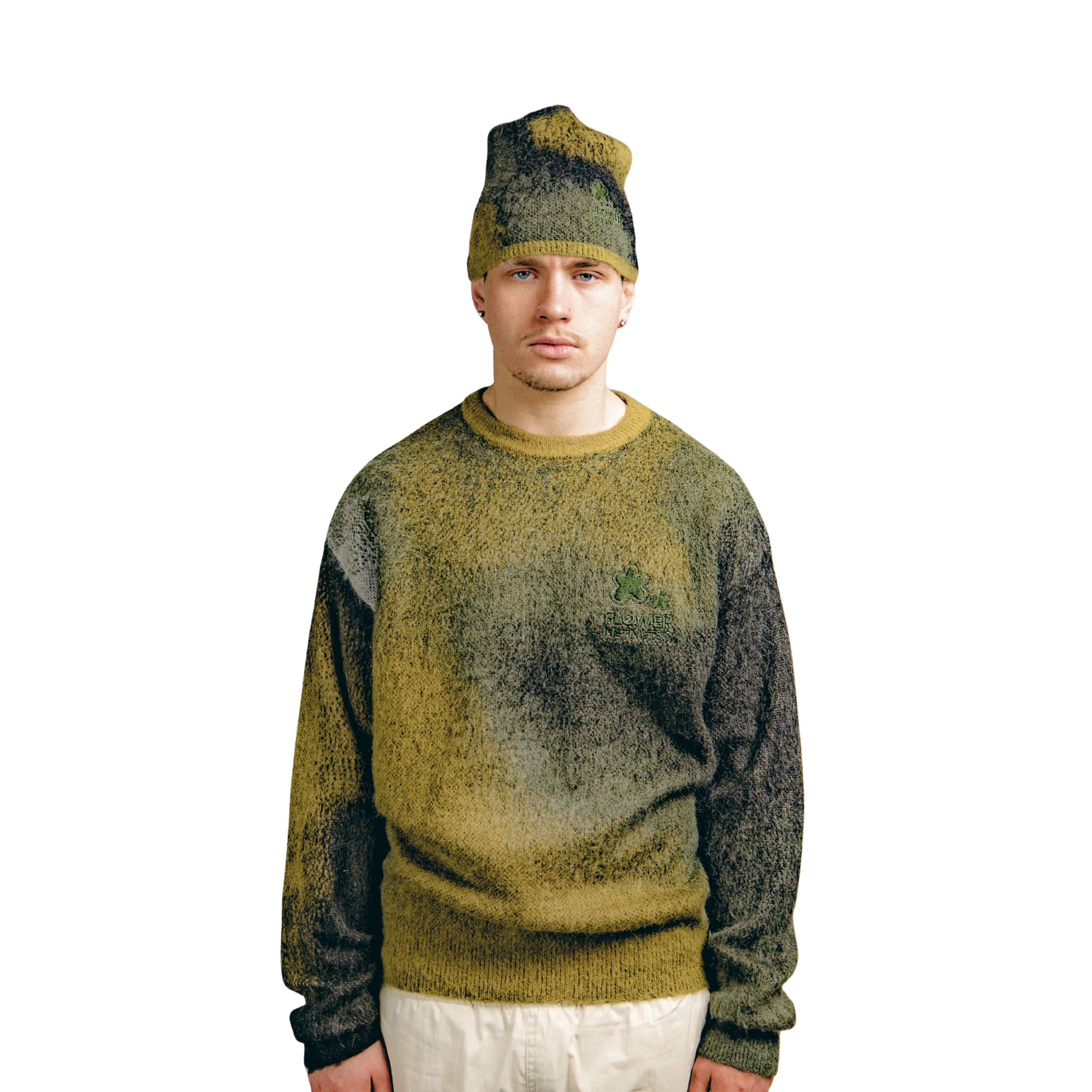 Pull - Mohair Vert - Flower Instincts