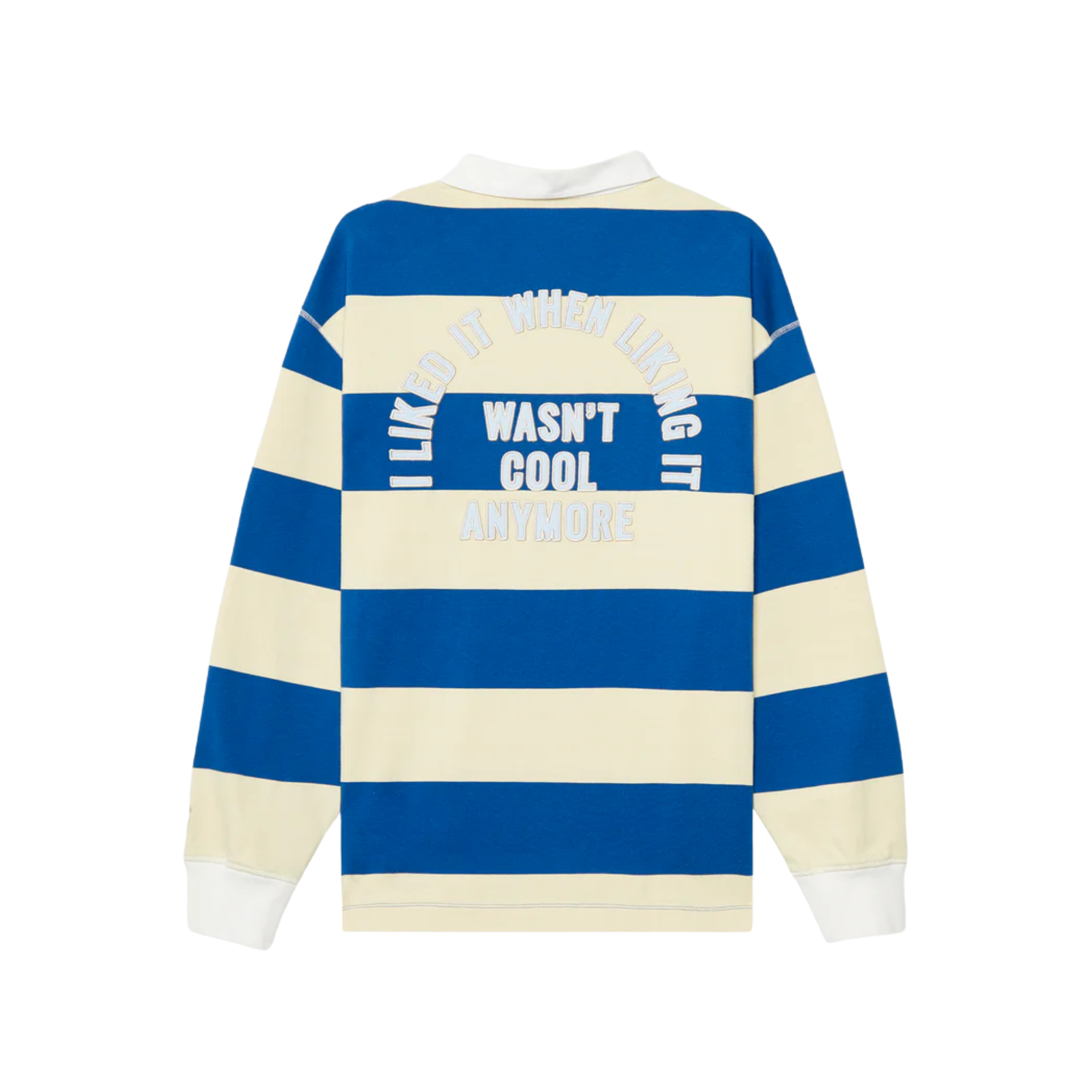 Pull - Lemon / Azure Striped Polo Sweat - Pompeii