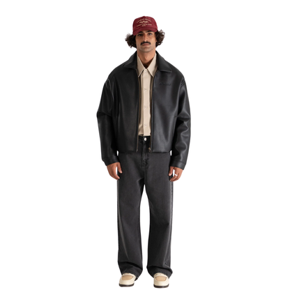 Veste - Jacket leather Black - Prohibited