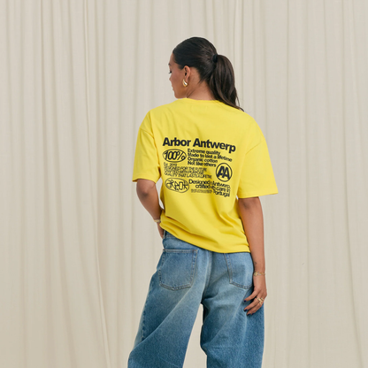 Tee-shirt - Quality Yellow T-shirt - Arbor Antwerp