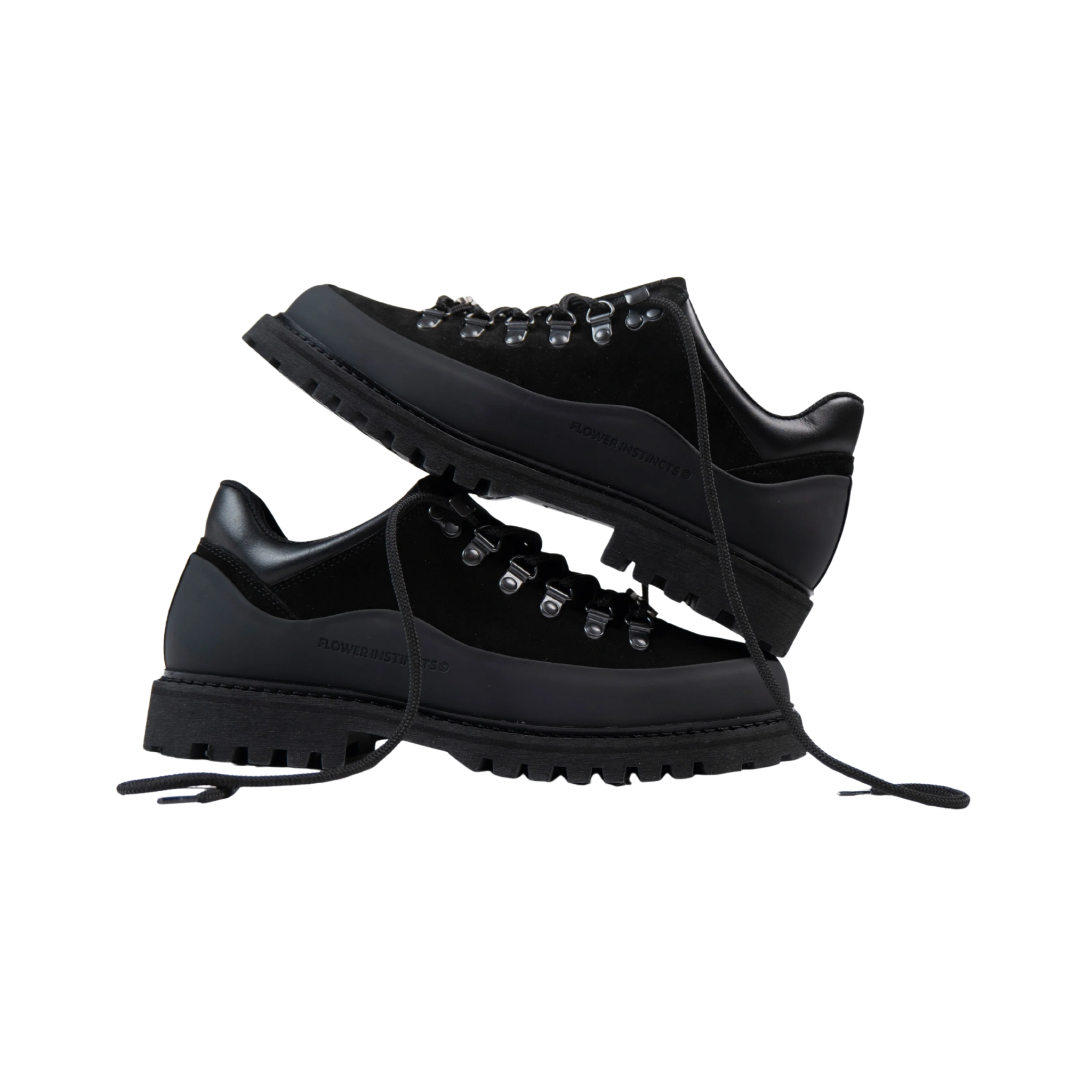 Sneakers - Booted Goat - Noir - Flower Instinct