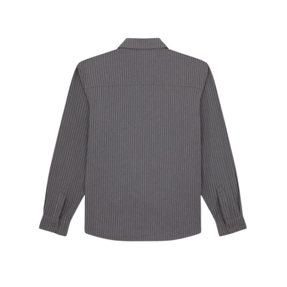 Chemise - Lima Pinstripe Shirt LS Charcoal - Dickies