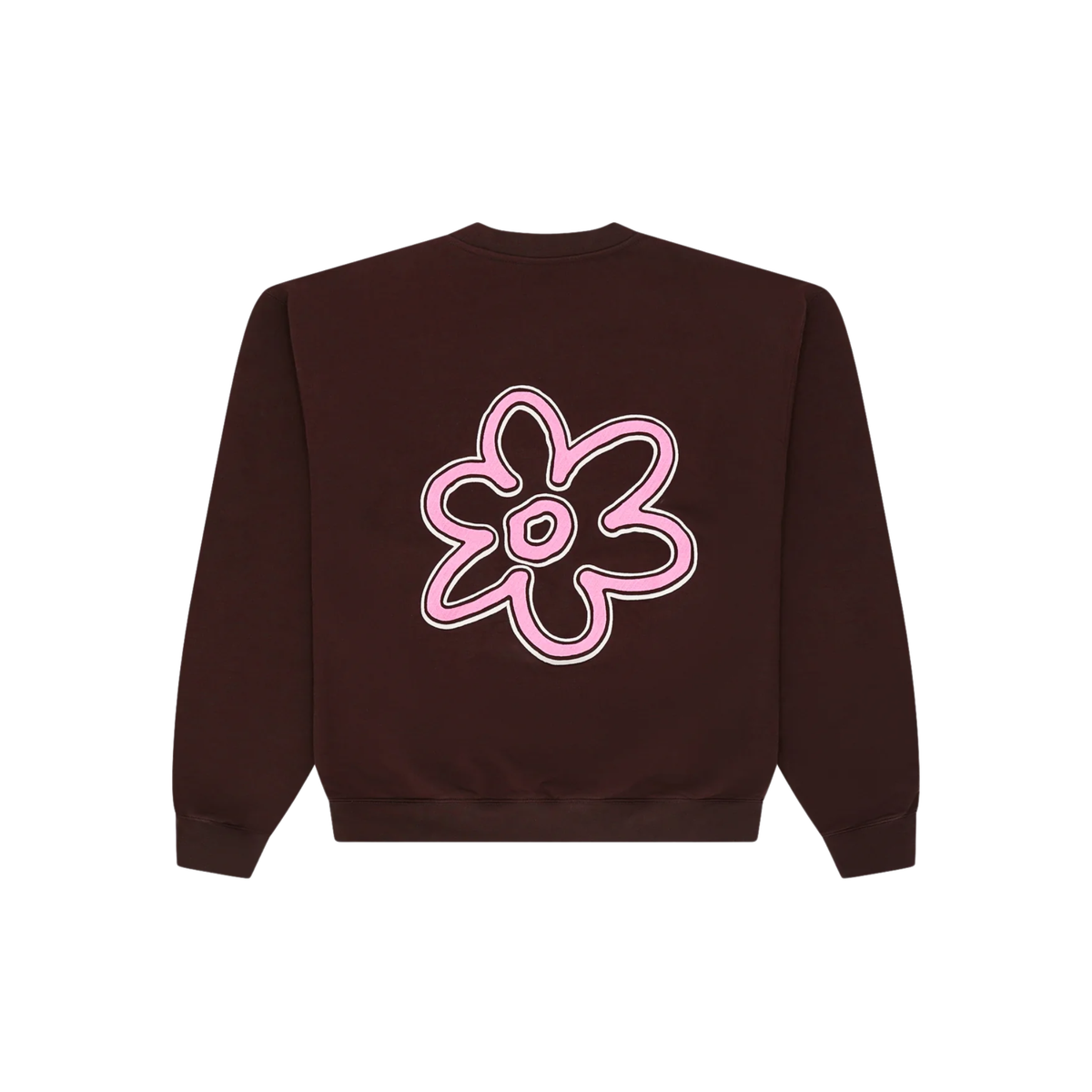 Crewneck - Crewneck Line Flower Brown - Arbor Antwerp