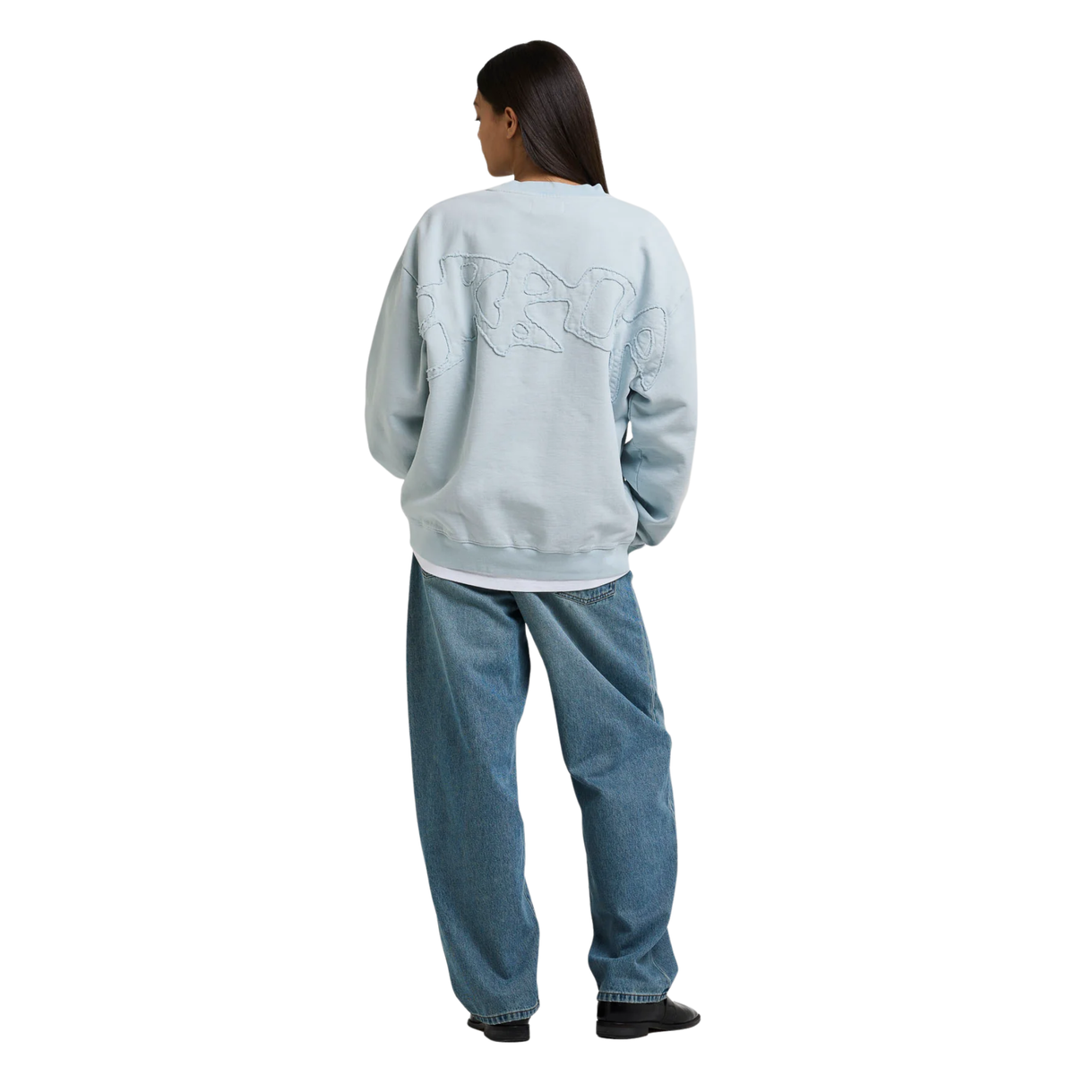 Crewneck - Crewneck Big Application Baby Blue - Arbor Antwerp
