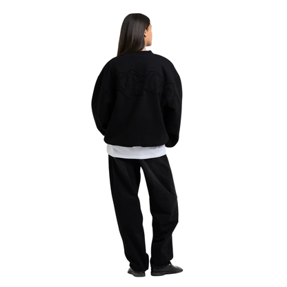 Crewneck - Crewneck Big Application Black - Arbor Antwerp