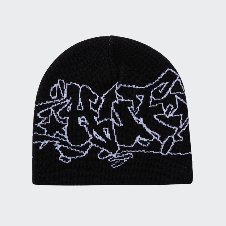 HUF BEANIE OUTLINES SKULL RUSSET