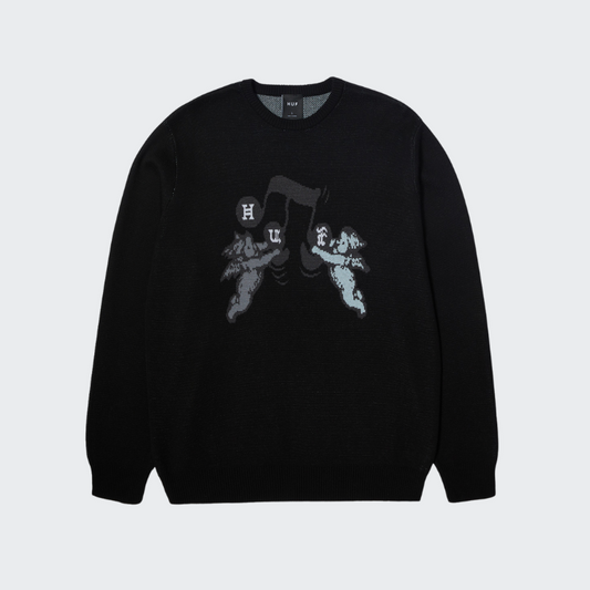 HUF PULL SONG INTARSIA BLACK