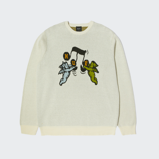 HUF PULL SONG INTARSIA LINEN