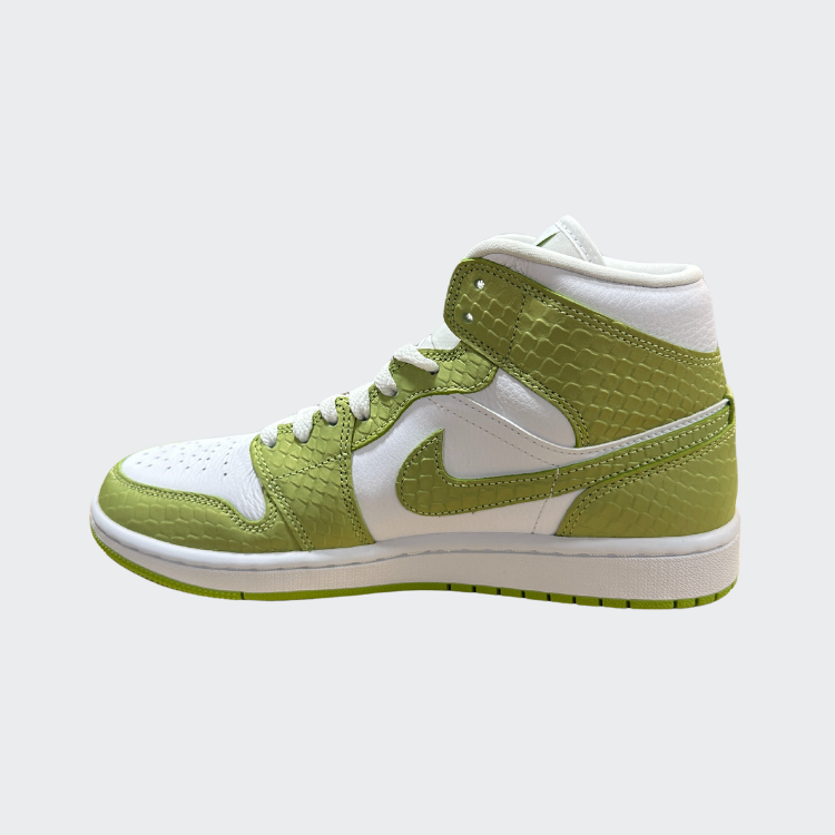 Jordan 1 Mid Green Python