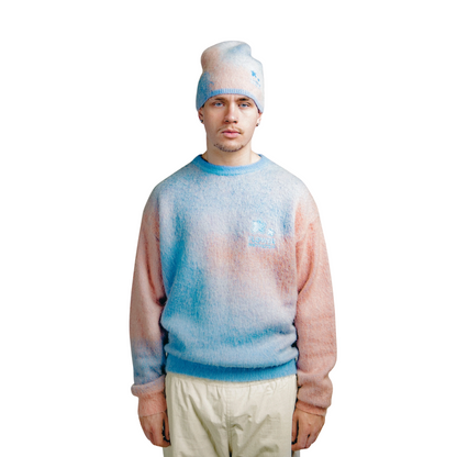 Pull - Mohair Rose/Bleu - Flower Instincts