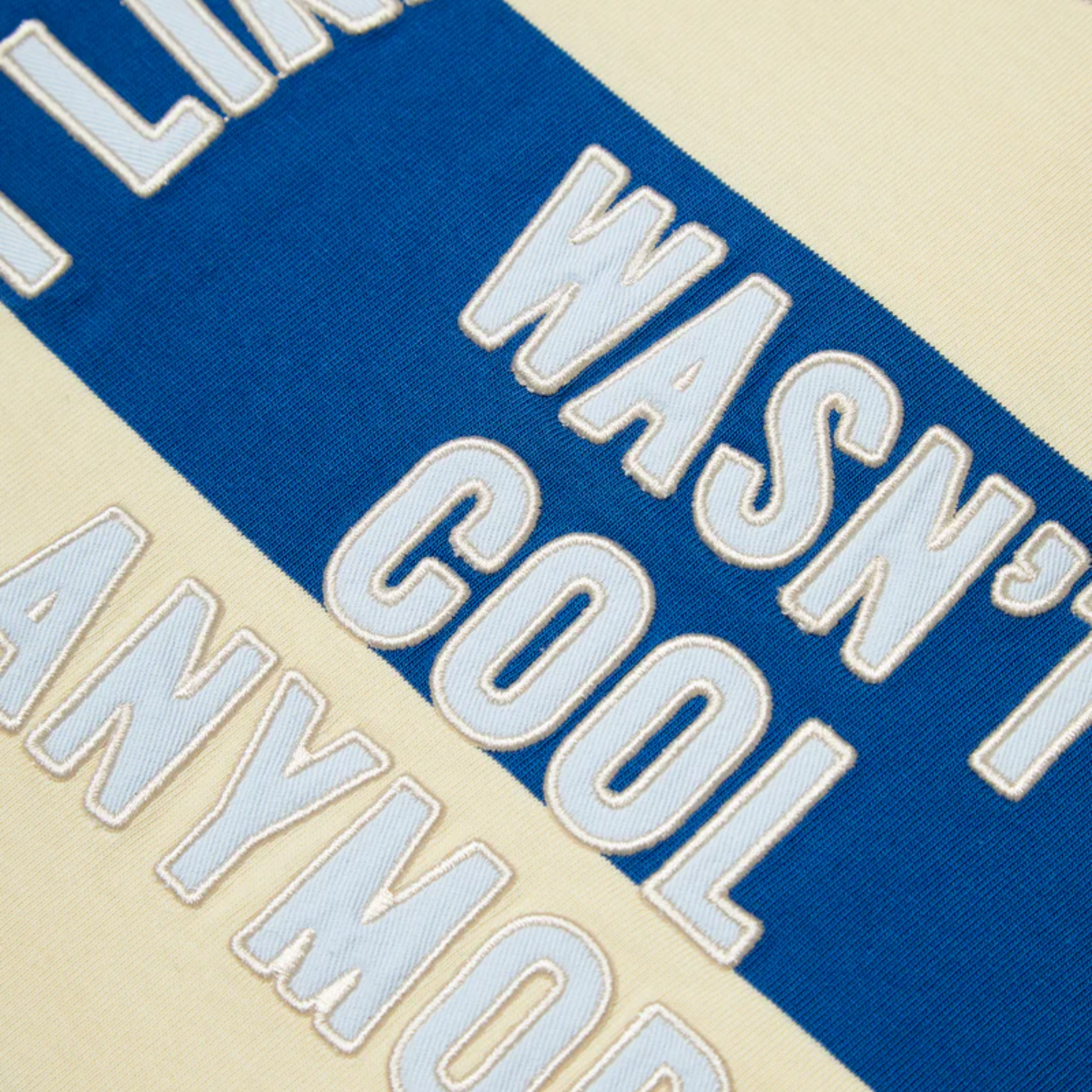 Pull -   Lemon / Azure Striped Polo Sweat - Pompeii