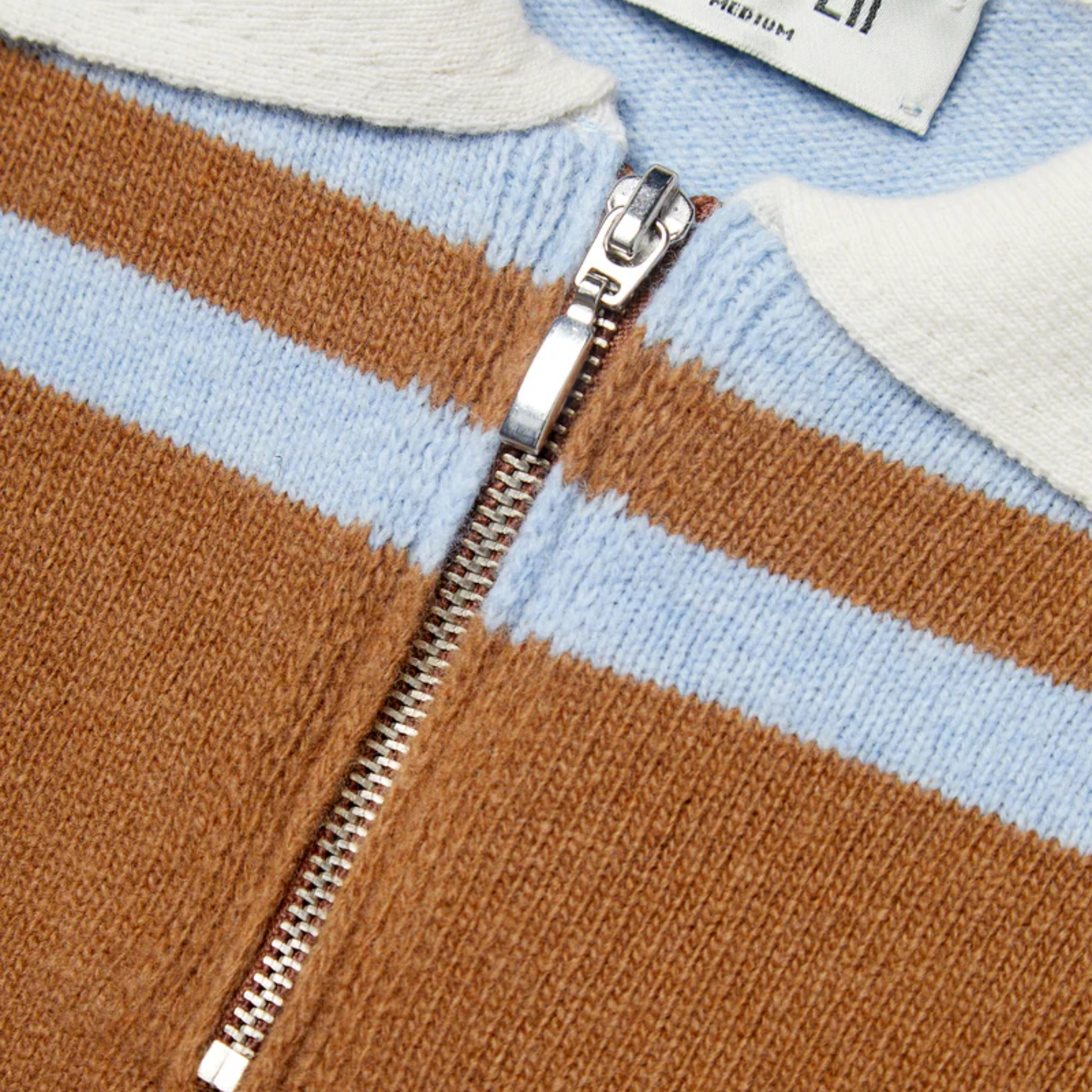 Pull -  Rugby Brown Knit Polo- Pompeii