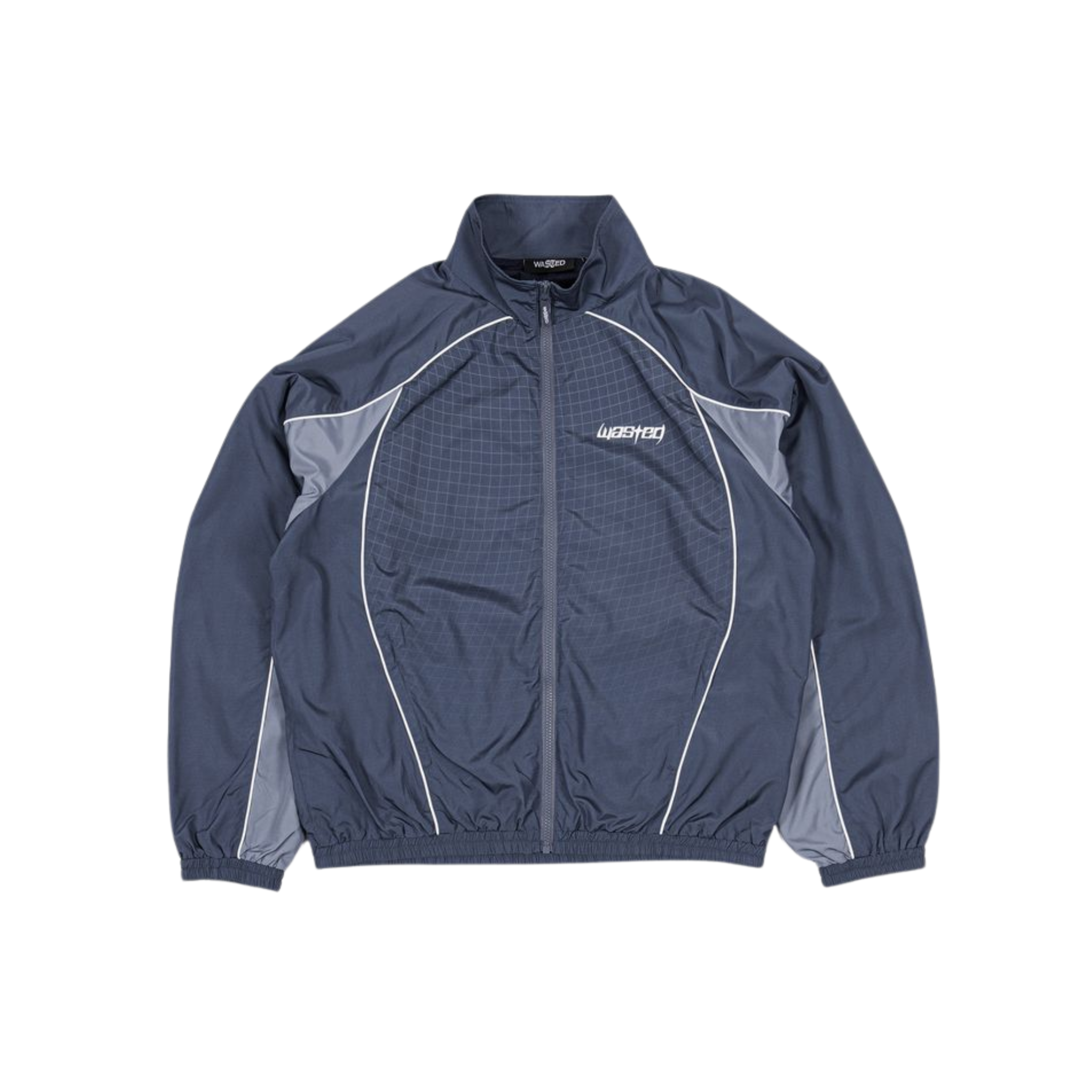 Veste - Spine Track Jacket Blue - Wasted Paris
